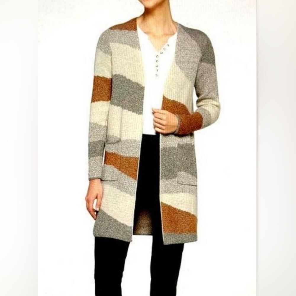 Fortune + Ivy Open Front Duster Cardigan XL